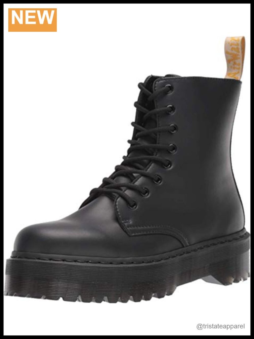 Dr. Martens Vegan Jadon II Ankle Bootie, Faux Leather Platform Combat Boot